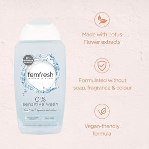 Femfresh – 0% Sensitive Intimate Wash | غسول فمفريش للمناطق الحساسة 0٪